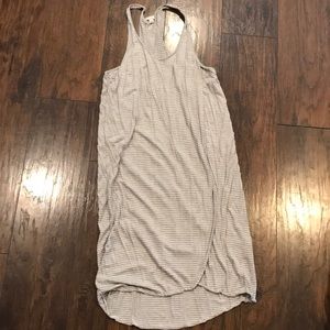 Gap L striped racer back dress